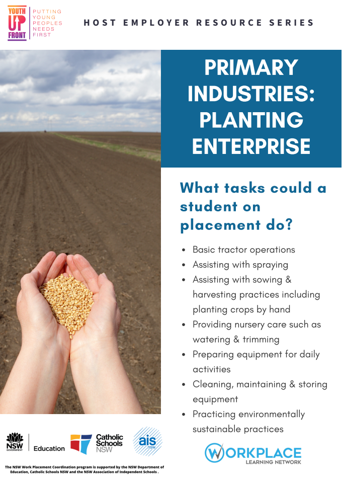 Primary Industries - Planting Enterprise